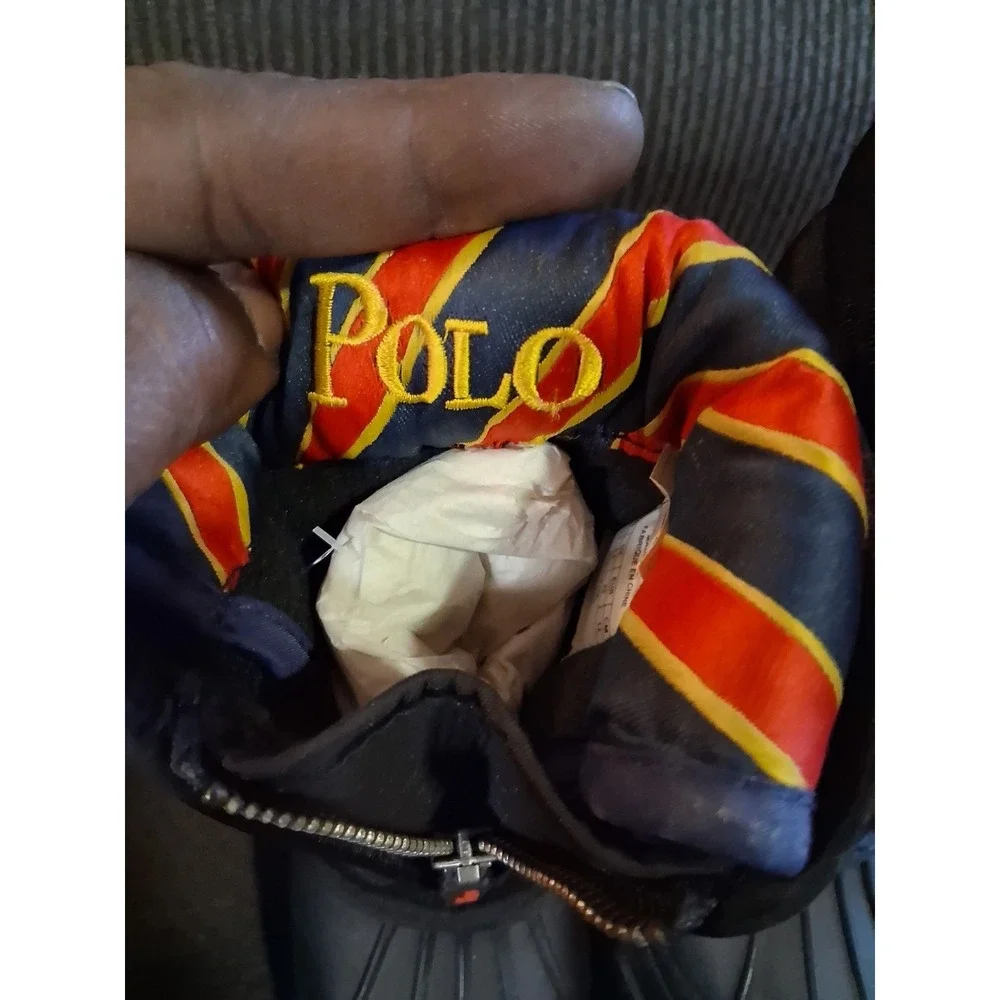 Polo Ralph Lauren Vancouver Snow Boots Jet Black Junior Youth Size 6‎